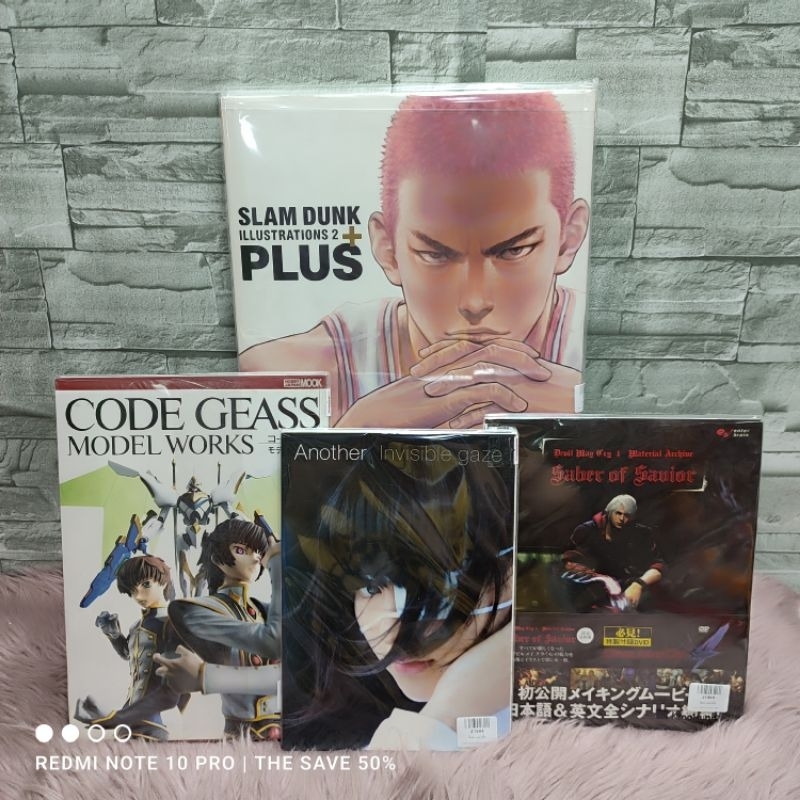 หนังสือ ART WORK & MODEL WORK : ANOTHER Z1984 DEVIL MAY CRY Z1988 CODE GEASS Z1989 SLAM DUNK Z1985