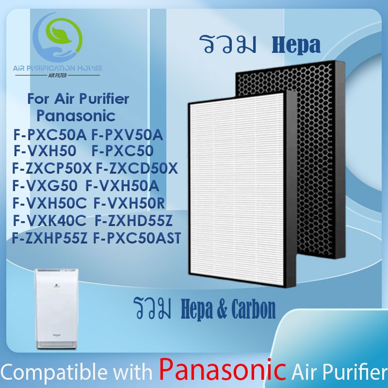 แผ่นกรอง ไส้กรองอากาศ  air purifier for Panasonic F-ZXHD55Z  F-ZXHP55Z  F-PXH55A  F-PXH55C F-PXM55 F