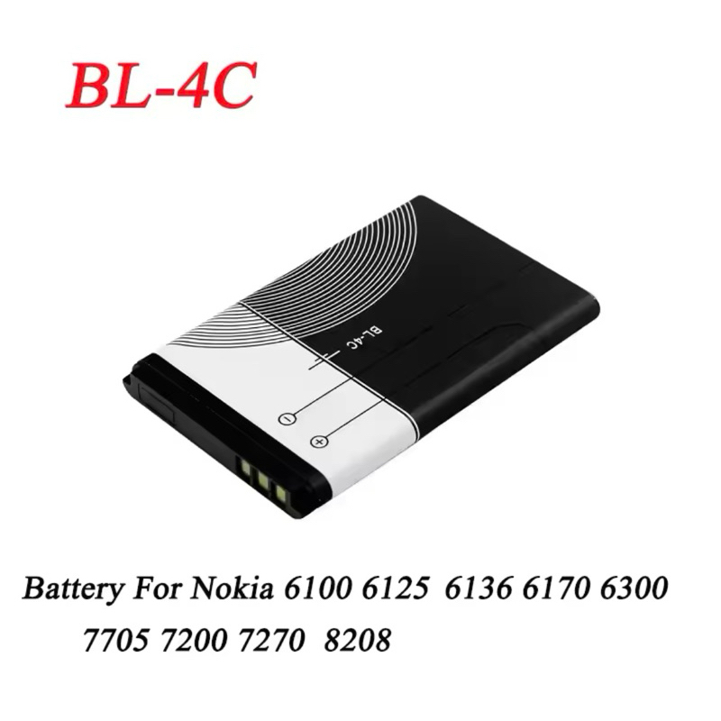 ใหม่890MAh BL 4C BL-4C เปลี่ยนแบตเตอรี่สำหรับ Nokia 6100 6125 6136 6170 6300 7705 7200 7270 8208แบตเตอรี่ BL4C