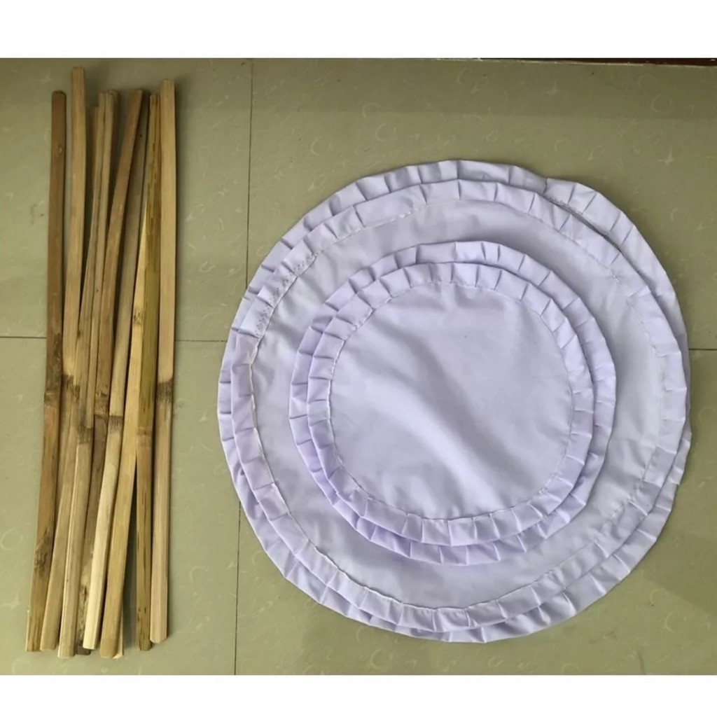 ไม้พาย ผ้าขาว (สำหรับหม้อทำขนมปากหม้อ รุ่นช่างผลิต) ขนาดผ้า S37/M42/L50/XL56 ซม.