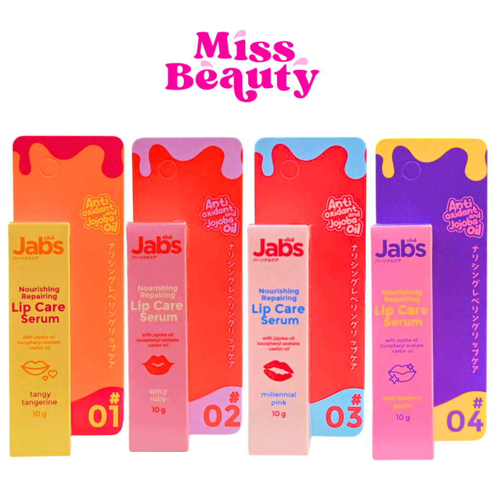 Jabs Nourishing Repairing Lip Care Serum แจ๊บส์ นอริชชิ่ง รีแพร์ริ่ง ลิปแคร์ เซรั่ม 10 กรัม