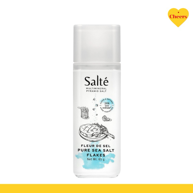 Pure Sea Salt Flakes Premium 100% l เกล็ดดอกเกลือทะเลพรีเมียมตรา Salté 65g. พร้อมส่ง