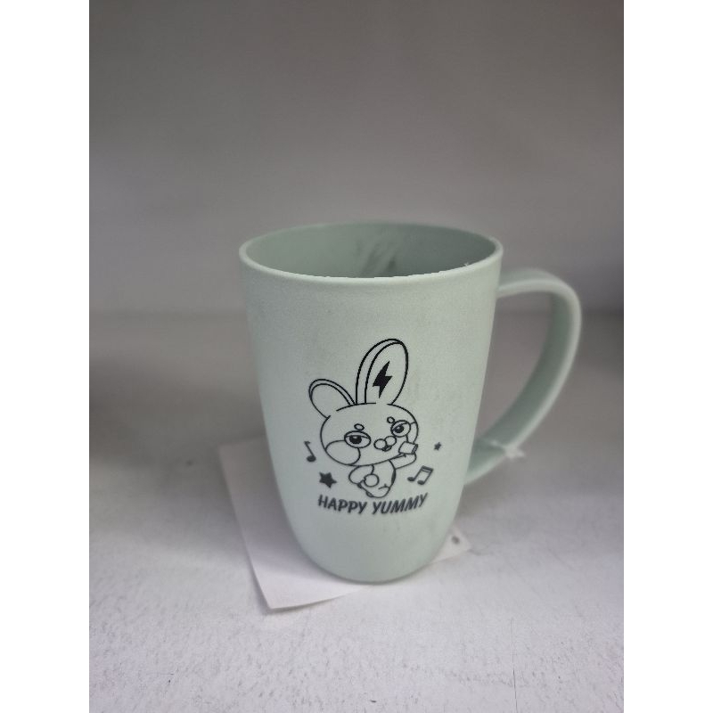 แก้วน้ำ พลาสติก PP ความจุ 400 ML ลายกระต่าย