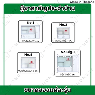 Home26 ตู้ยา No.1 ตู้ยาสามัญประจำบ้าน จัดเก็บยาให้เป็นระเบียบ สามารถแขวนผนังได้