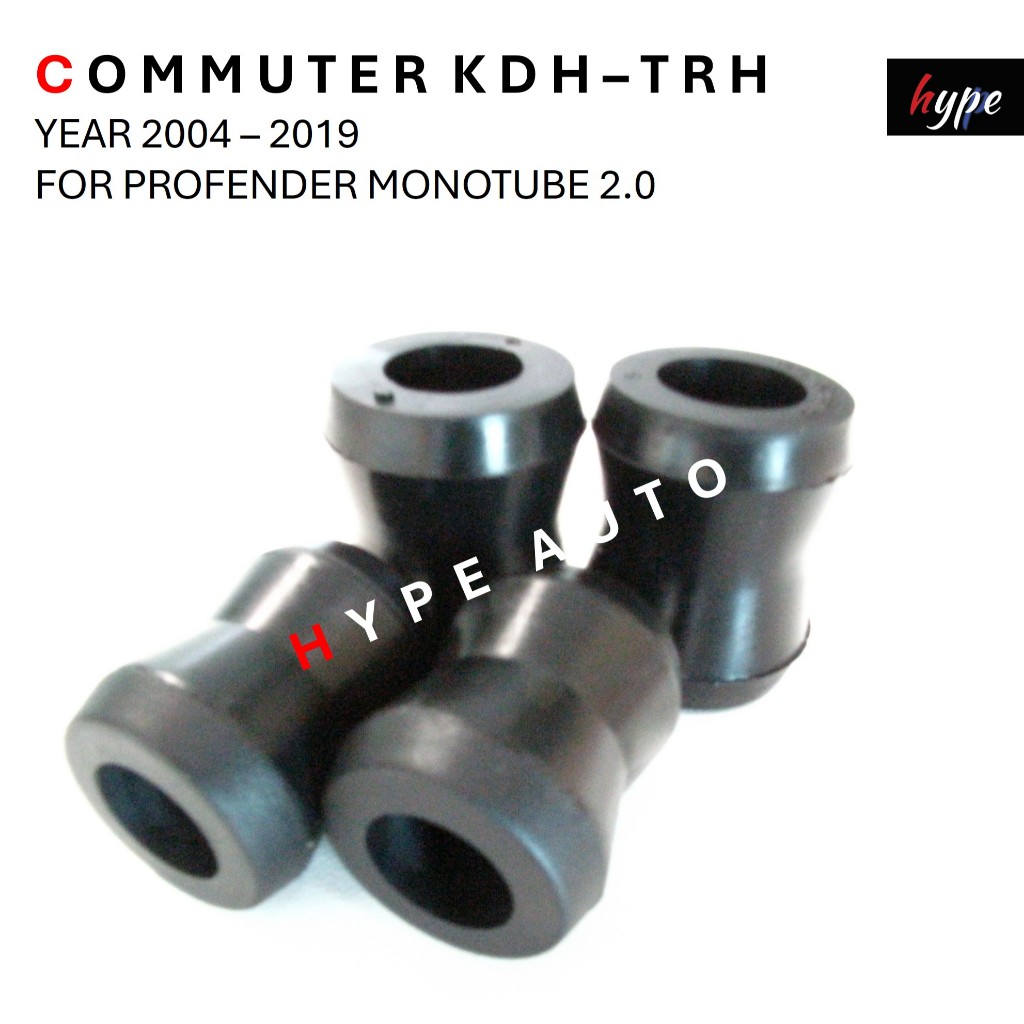 ยางหูโช๊คหลัง โช๊ค โปรเฟนเดอร์ PROFENDER สำหรับ รถตู้ คอมมิวเตอร์ COMMUTER KDH / TRH ปี 2004 - 2019 ( 4 ชิ้น)