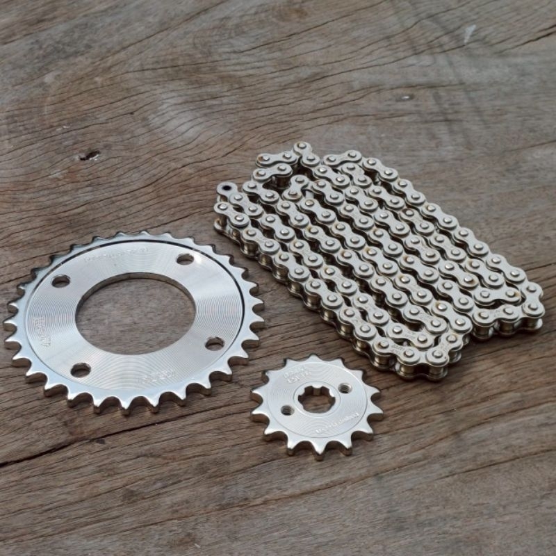 ชุดโซ่สเตอร์WAVE110i โซ่สเตอร์เวฟ125 เลส OSAKI 420 WAVE125S WAVE125R WAVE110 ทุกรุ่น