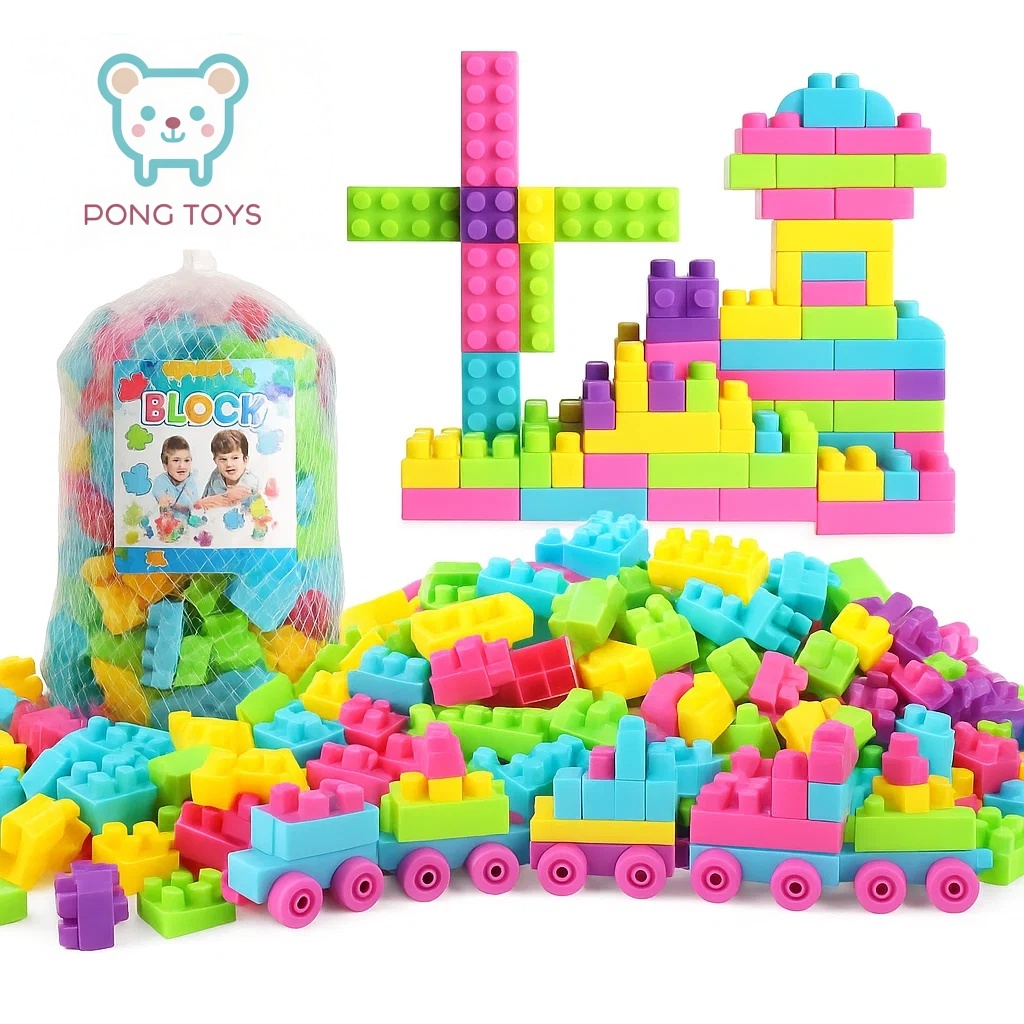 ของเล่นตัวต่อบล็อกรถไฟ 250 ชิ้น ชุดDIYเสริมพัฒนาการเด็ก ของเล่นเด็ก 3+ปี ปลอดภัย พร้อมส่งฟรี!