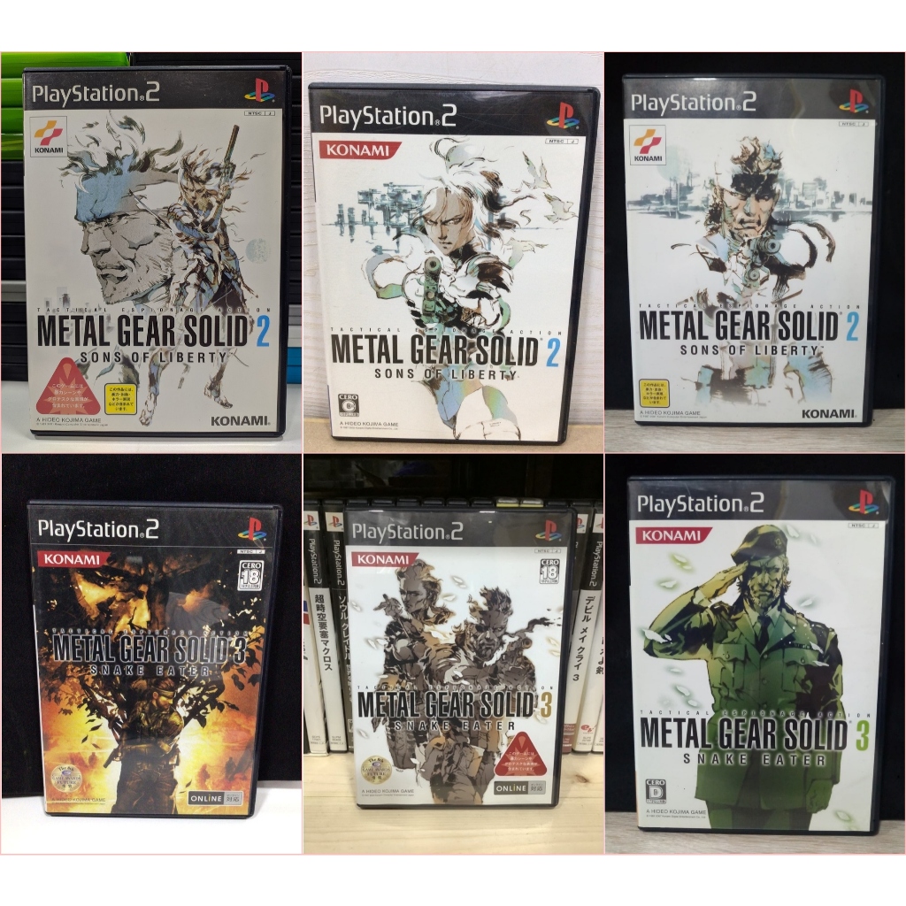 แผ่นแท้ [PS2] รวมภาค Metal Gear Solid (Japan) 2 3 Sons of Liberty MetalGear
