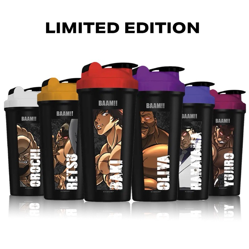 แก้วเชคเกอร์ BAAM X BAKI SHAKER LIMITED EDITION 600 ml โฉมใหม่ (ไม่มีสปริงบอล)