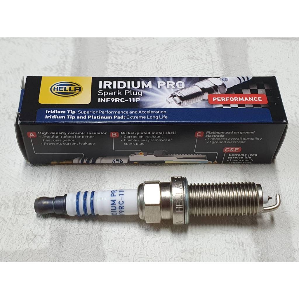 หัวเทียน อิริเดียม Toyota All New Yaris Ativ ( ตั้งแต่ 2022 - ) ชุด 4 หัว ระยะการใช้งาน 100,000 กม : Hella INF9RC-11P - รูปที่ 3