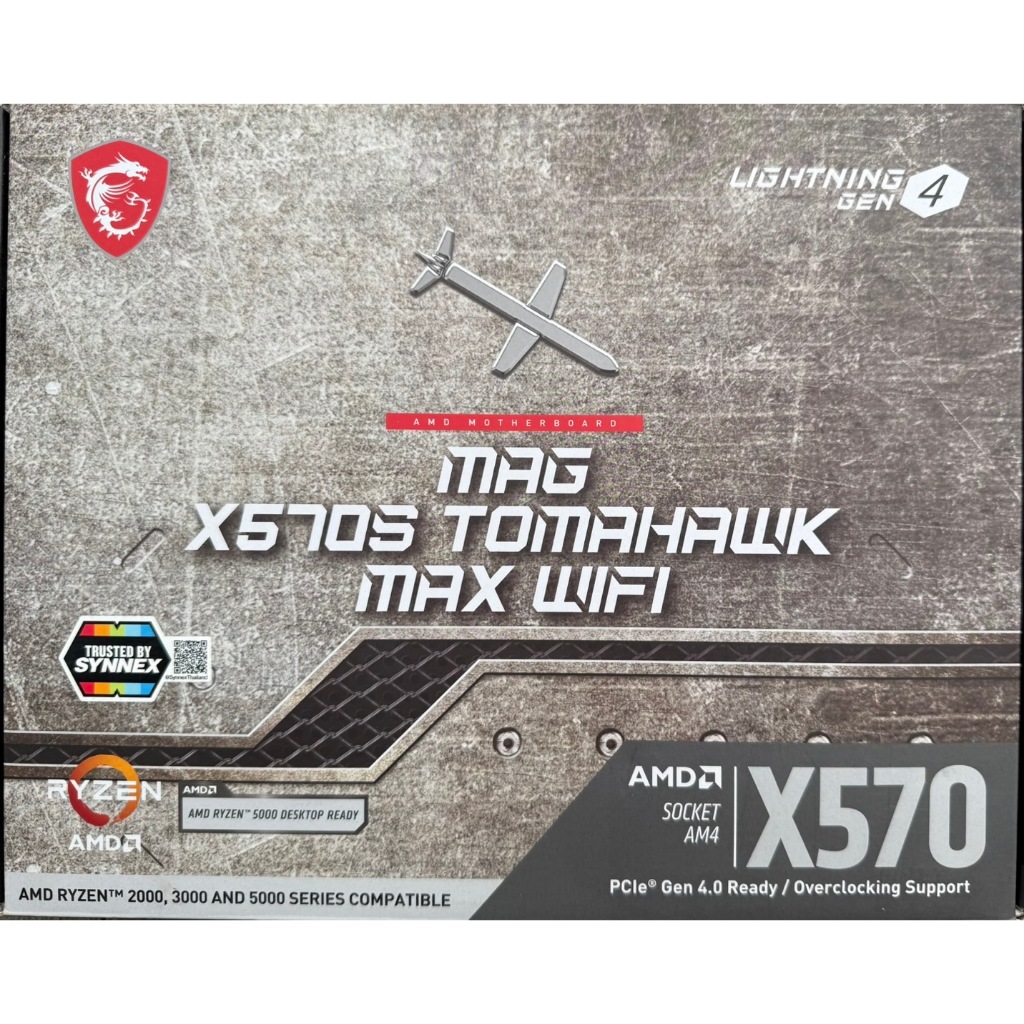 MAINBOARD (เมนบอร์ด) AM4 MSI MAG X570S TOMAHAWK MAX WIFI มือสอง