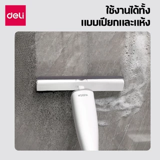 Deli ไม้ม็อบฟองน้ำ ไม้ถูพื้น ม็อบฟองน้ำ พร้อมที่รีดน้ำในตัว ใช้ได้ง่าย ดูดซับดี Mop