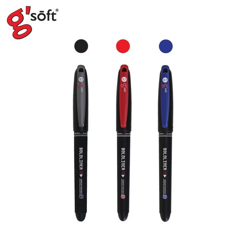 g'soft (จีซอฟท์) ปากกาเจล ลายเส้น 0.7 มม. รหัส BOLDLINER