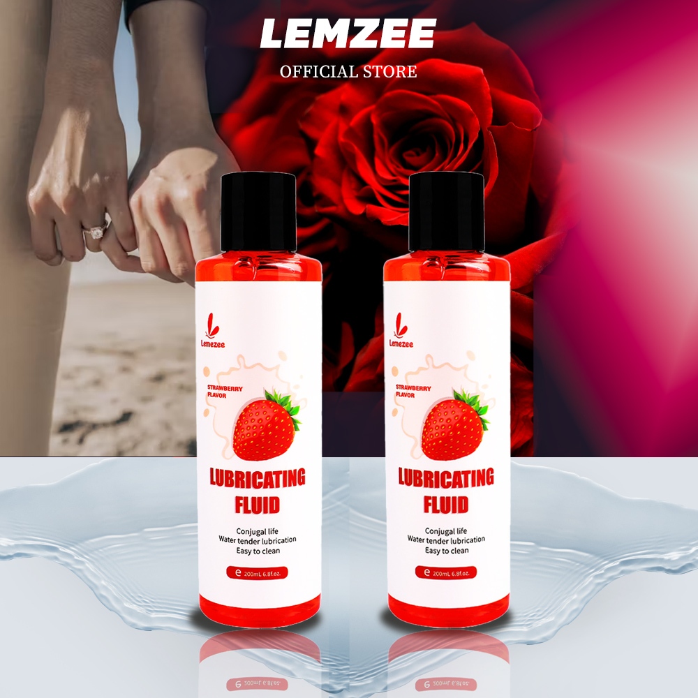 Lemezee เจลหล่อลื่นผู้หญิง Water-based 200Ml  2 ฟรุ๊ตตี้ลึกลับรสชาติ สูตรแห้งช้ากว่า 30 เท