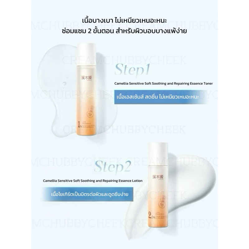 Simpcare【ร้านครีมแก้มอ้วน】สกินแคร์เอสเซนส์ดอกคามิเลีย ฟื้นฟูผิวและบำรุงผิวที่อ่อนโยน thumbnail 10