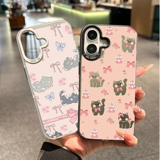 เคสน่ารักการ์ตูนแมวน้อยสีชมพู เคสVIVO Y20 Y20s Y12s Y12A Y15s Y15A Y01 Y21 Y21T T1X Y33S Y33T Y17s Y28 Y16 Y02s Y56 Y27s