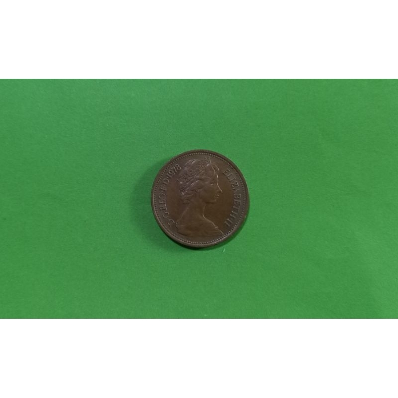 ( BK-523)  เหรียญ สหราชอาณาจักร 2 NEW PENCE 1978