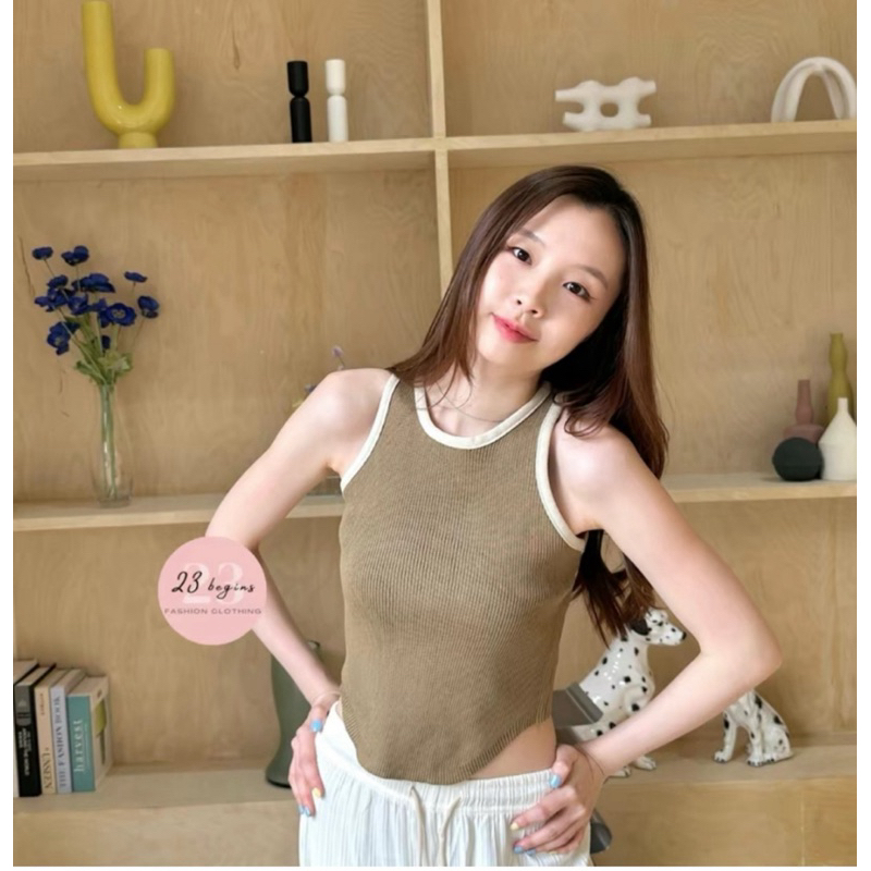 ส่งต่อ  23begins เสื้อกล้ามสีน้ำตาล