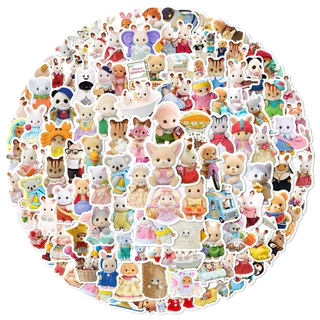 💥จัดส่งไว💥(362)สติกเกอร์ตกแต่งรูปซิลวาเนียนแฟมิลี่ 100 ชิ้น