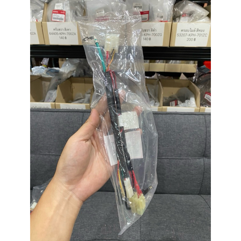 สายไฟแบตเวฟ125S/R หัวเถิกหน้าแหลมสำหรับรถสตาร์ทมือแท้เบิกศูนย์ *32103-KPH-901* - รูปที่ 3