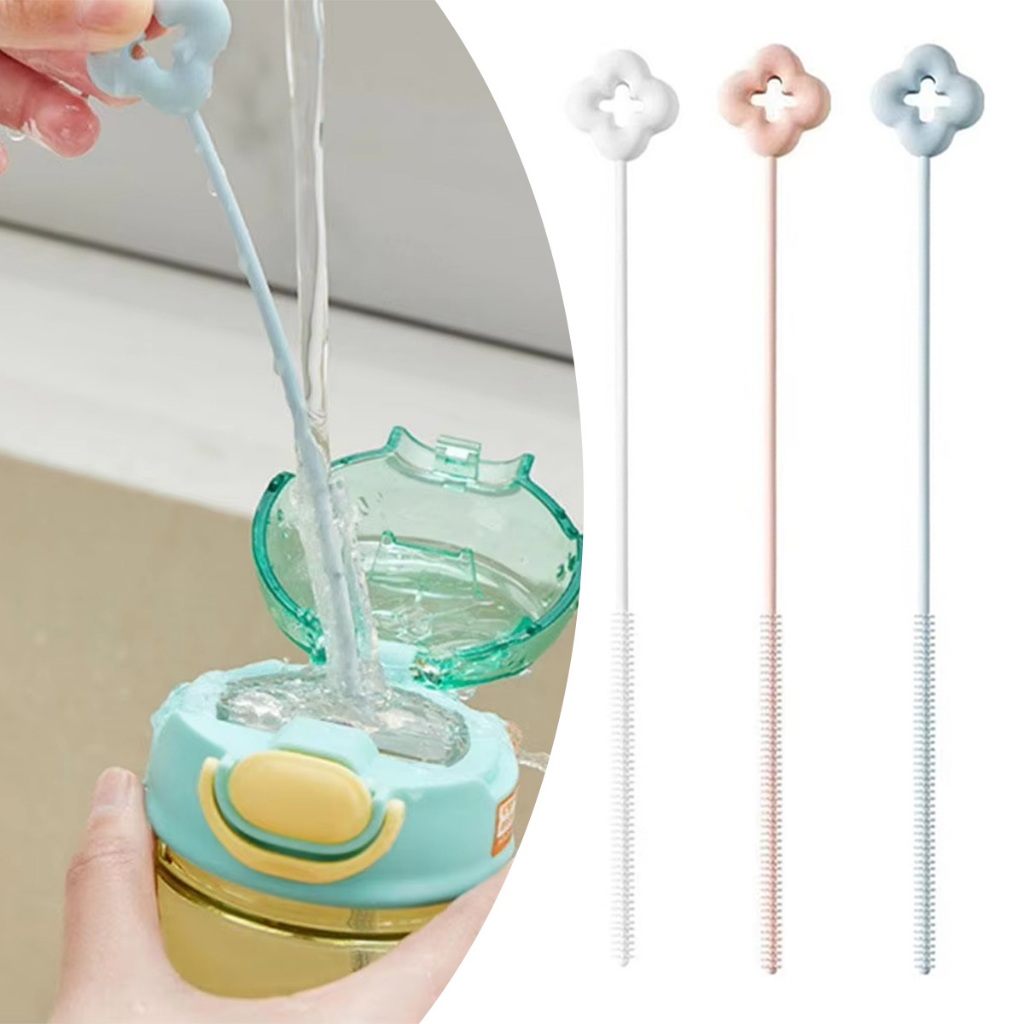 ร้านอยู่ที่ไทย 10ชิ้น แปรงล้างหลอดดูดน้ำ แบบยาว22CM ล้างแก้วน้ำ ขวดนม กระติกน้ำเด็ก - รูปที่ 3