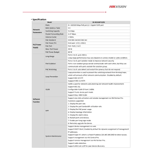 DS-3E1310P-EI/M Hikvision Smart Managed PoE Switch 8Ports