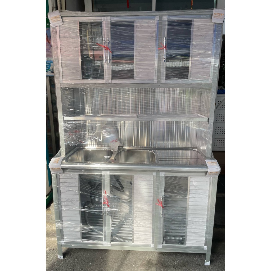 ตู้อ่างล้างจาน2หลุม ขนาด120ซม ส่งฟรีในเขต กทม. นนทบุรี สมุทรปราการ ปทุมธานี