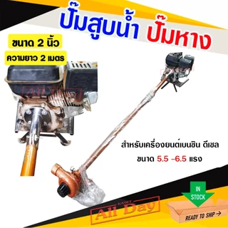ปั๊มหาง สูบน้ำ ขนาด 2 นิ้ว ท่อยาว 2 เมตร ยี่ห้อ STP