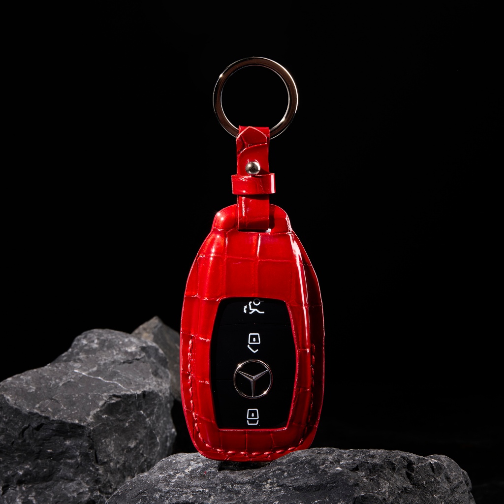 เคสกุญแจรถยนต์ Mercedes Benz ซองกุญแจรถยนต์ หนังวัวแท้ CHAK