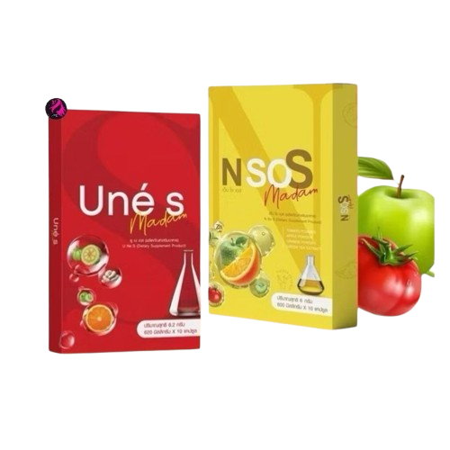 Une’ S ยูเน่เอส กล่องแดง-N So S กล่องเเหลือง (1กล่อง)