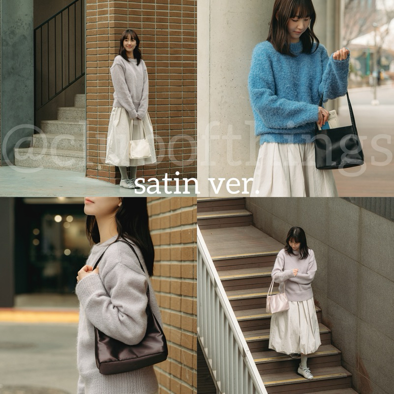 ꒰ 𝒑𝒓𝒆-𝒐𝒓𝒅𝒆𝒓 ꒱ ithinkso mini neat bag (5 ver.) : 19 สี — ของแท้จากเกาหลี🇰🇷