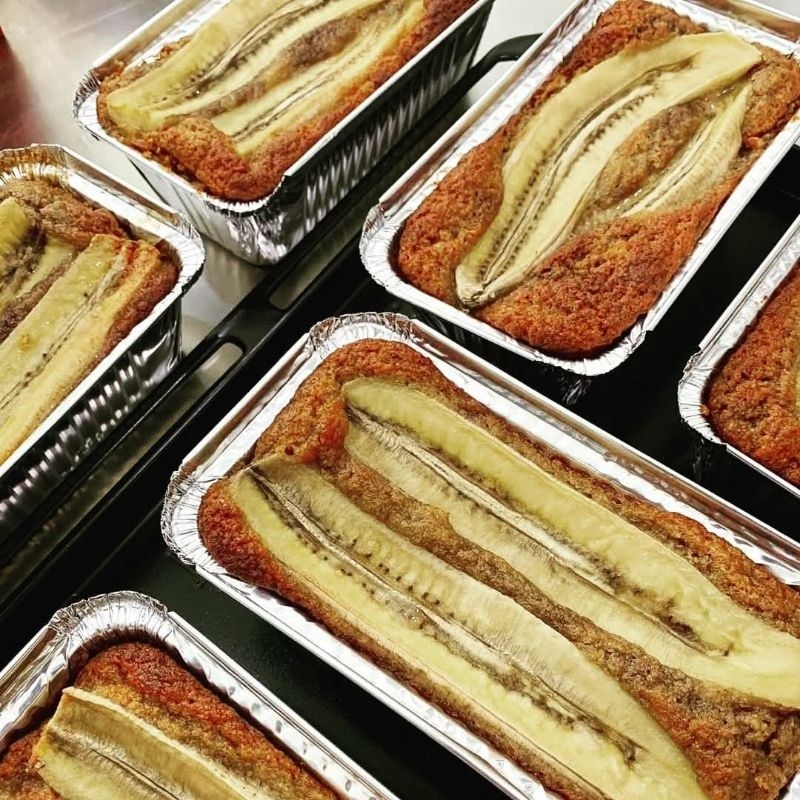 อร่อยไม่อ้วน - เค้กกล้วยหอม Banana Cake- รสออริจินัล flaxseed - ขนาด 350 กรัม - Oven Talk