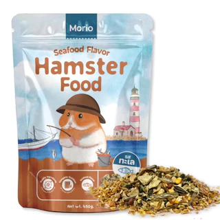 (ขนาดทดลอง) อาหารหนูแฮมสเตอร์ Morio Hamster food สูตรทะเล และสูตรฟรีซดราย