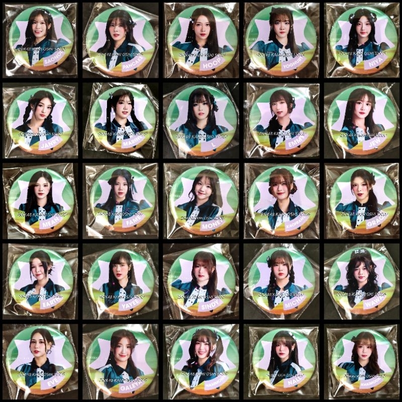 BNK48 เข็มกลัด Green Flash Hoop Marine Jew Janry nall fame sindy grace emmy galeya nammonn khaimook