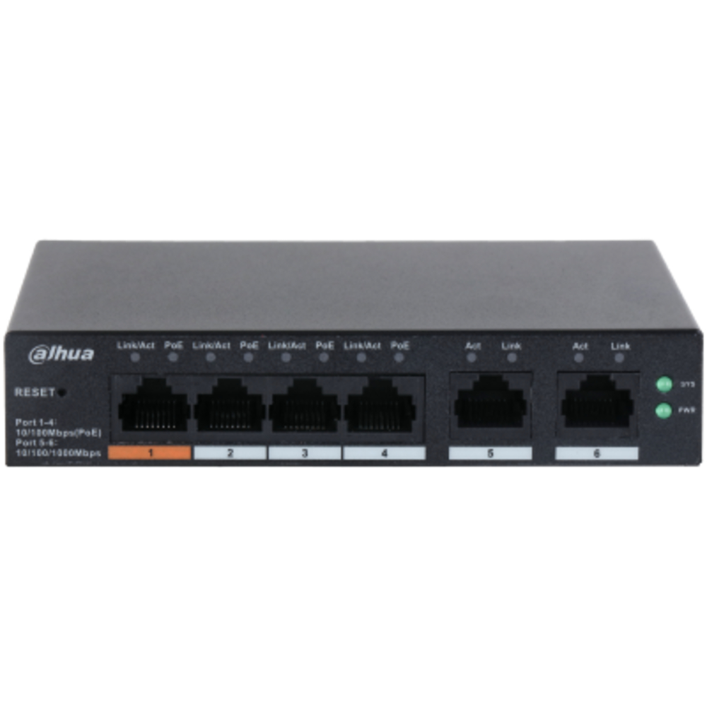 (CS4006-4ET-60) 6-Port Cloud Managed Desktop Switch with 4-Port PoE