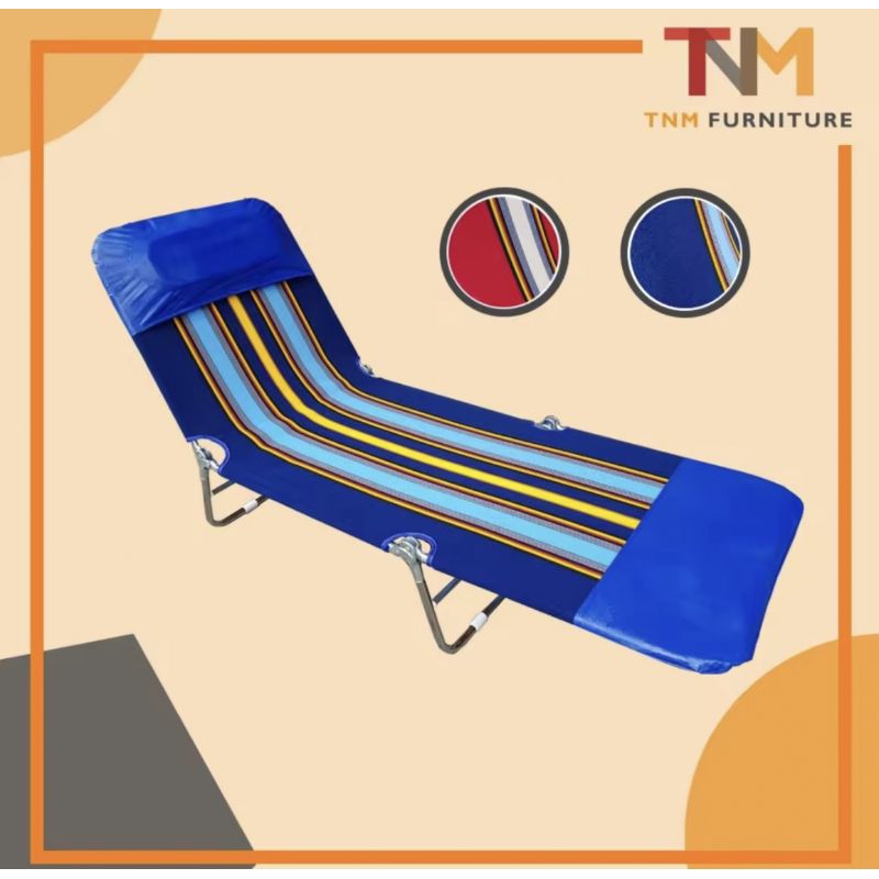 เตียง 3พับ  SWAN ขนปุย(ผ้ากำมะหยี่) เตียงสนาม เตียงเฝ้าผู้ป่วย เปลพับ เตียงพักผ่อน