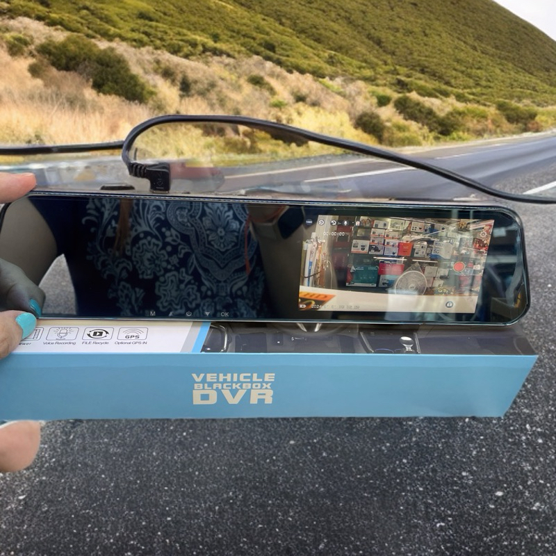 กล้องติดรถยนต์ กระจก หน้าและหลัง ทัชสกรีนได้5" FullHD 1080P Q58