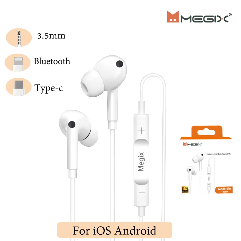 หูฟังแบบมีสาย Type-C/IP/3.5 มม. ชุดหูฟังเพลง HiFi คุณภาพเสียงสูงแบบสากลสำหรับโทรศัพท์มือถือ คอมพิวเตอร์ และแท็บเล็ต
