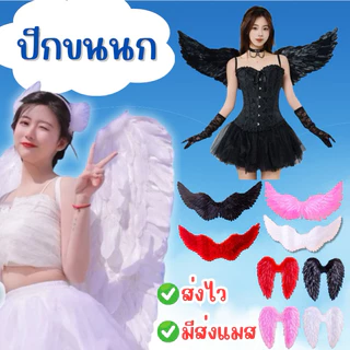 🆕ส่งไว จาก กทม👍ปีกขนขก ปีกนางฟ้า ปีกเดวิล ปีกปีศาจ เด็ก-ผู้ใหญ่ มีหลายขนาด พร็อพปาร์ตี้ ฮาโลวีน