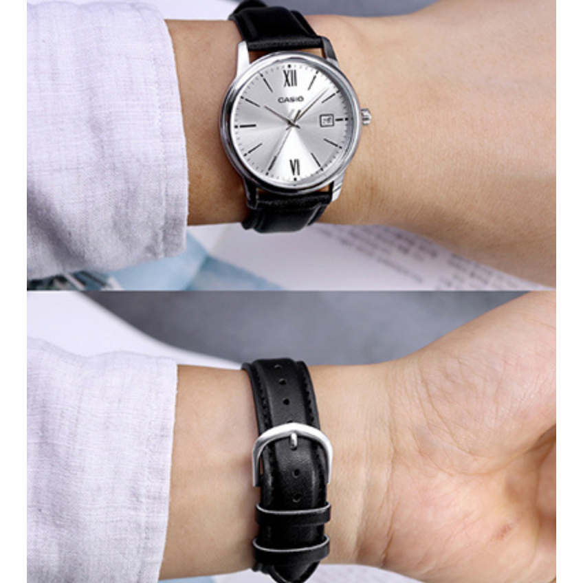 casio ของแท้ประกันศูนย์ นาฬิกาคาสิโอ ผู้ชาย รุ่น MTP-V002D MTP-V002L / SMILEYTIME ขายแต่ของแท้ ประกันศูนย์cmg/c-thong