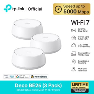 TP-Link (Deco BE25) BE5000 Whole Home Mesh Wi-Fi 7 System