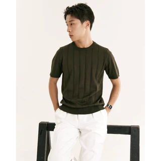 [8501] REEVE TRACK KNIT TEE - เสื้อคอกลม ผ้าknit เนื้อนุ่ม