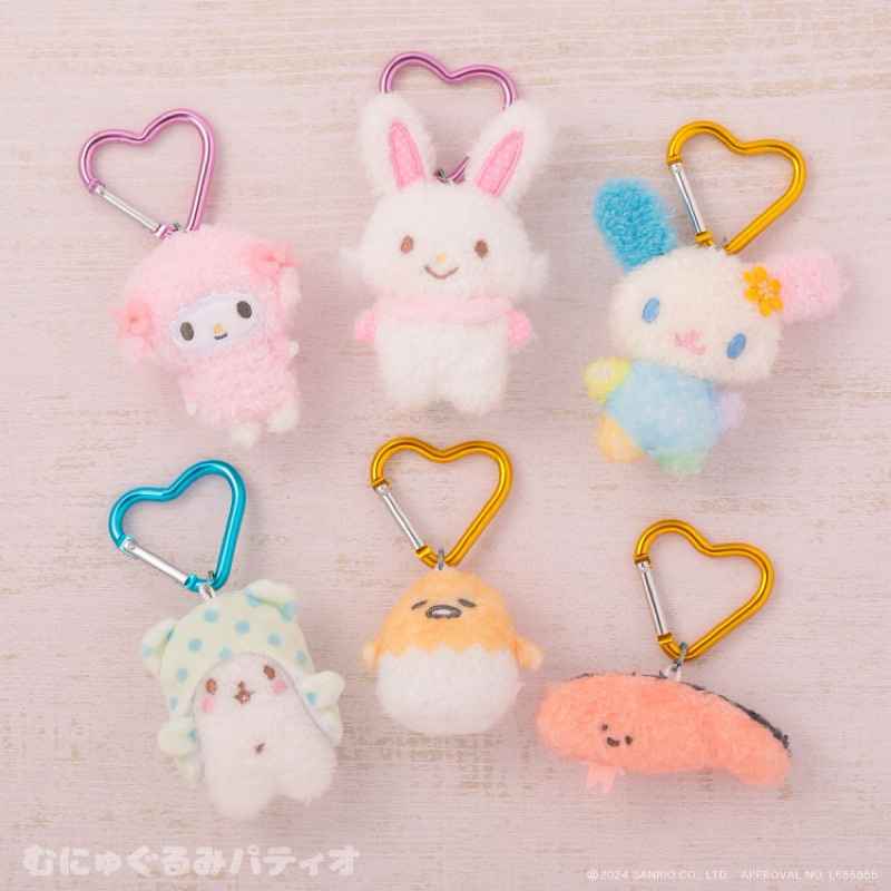 [ของแท้จากญี่ปุ่น🇯🇵] Sanrio Characters พวงกุญแจห่วงหัวใจรุ่น mini mini mascot ~7.5 cm