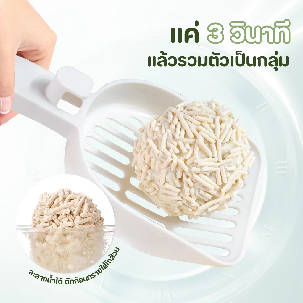 【PETStar1】ทรายแมวเต้าหู้ 6L ลิตร.ทรายเต้าหู้ ผลิตจากกากถั่วเหลืองธรรมชาติทราย ละบายกลิ่นได้ดี มีให้เลือก7กลิ่น thumbnail 8