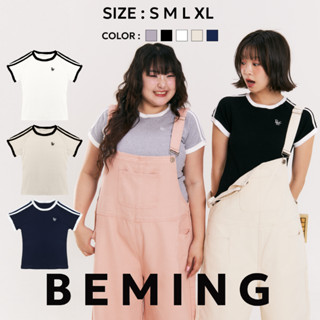 (พร้อมส่ง)Bemingtop848(S-XL)-Flexor Tee  เสื้อยืดทรงสปอร์ตคล…