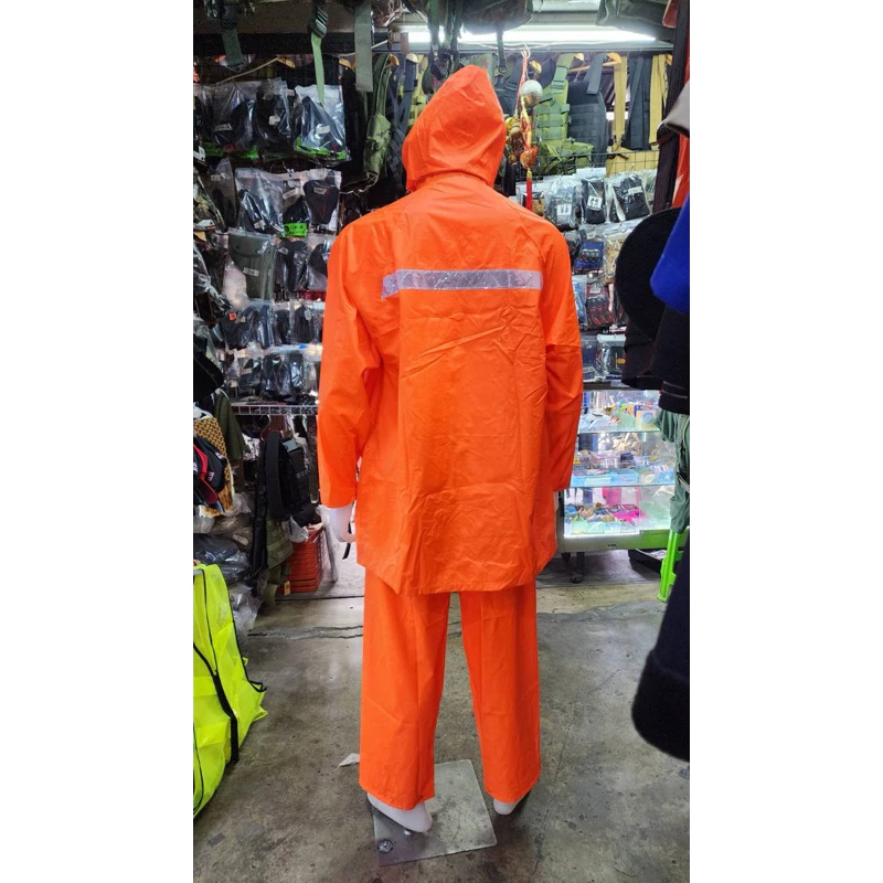 ชุดกันฝนเสื้อและกางเกง มีฮูดในตัว เนื้อผ้า PVC thumbnail 3