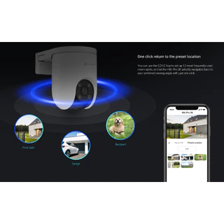 EZVIZ H8C Pro 2MP/3MP/5MP/8MP กล้องวงจรปิดไร้สาย ตรวจจับความเคลื่อนไหวมนุษย์และยานพาหนะ สินค้ารับประกัน 2 ปี
