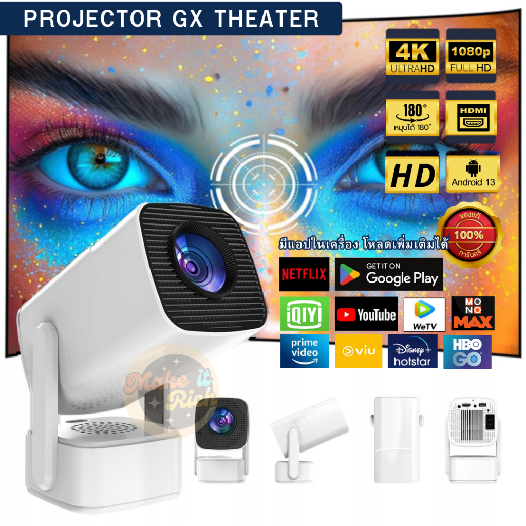Projector Gx Theater โปรเจ็คเตอร์เครื่องขยายภาพ