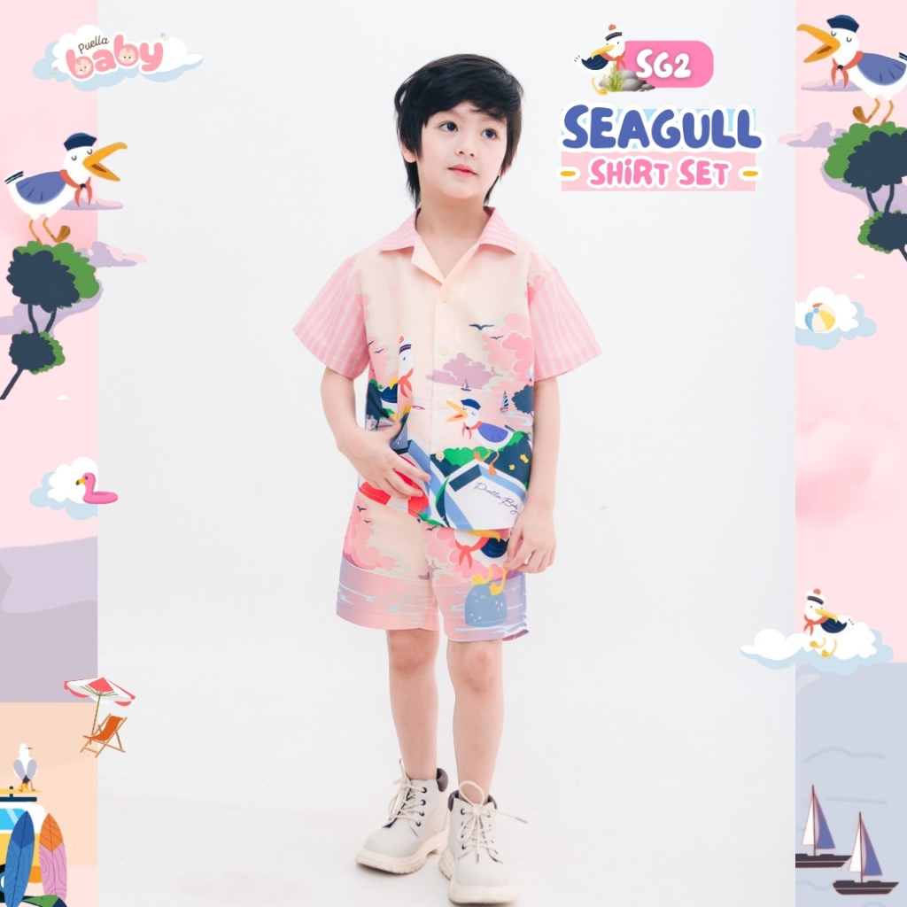 SG2 Seagull Shirt Set (เสื้อเชิร์ต+กางเกง)