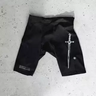 Saint Barbellion - Mens Half Tight กางเกงวิ่ง รัดรูป ขาสั้น Compression Wear